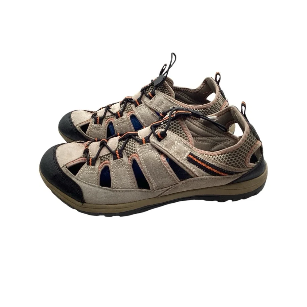 Ozark Trail Fisherman Sport Sandal 11 Memory Foam Shoe Walk Hiking Outdoor Brown